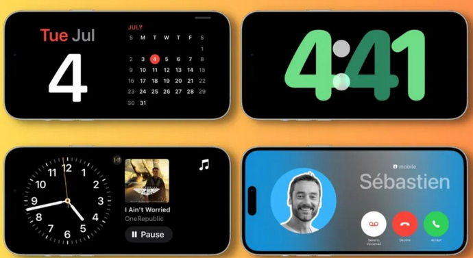 郁南苹果手机维修分享iOS17横屏充电待机显示有什么好处 