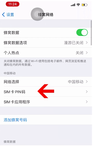 郁南苹果14维修网分享如何给iPhone14的SIM卡设置密码 