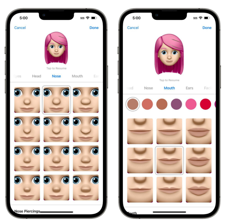 郁南苹果手机维修分享​iOS 16中的拟我表情有了哪些变化和升级 